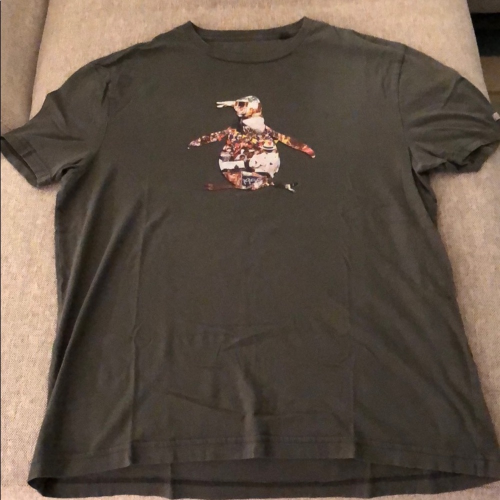 Men’s penguin T-shirt. Anthracite. Medium